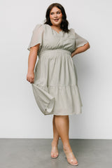 Dita Short Dress | Sage