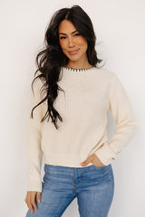 Alyssa Knit Sweater | Cream