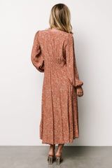 Claudine Maxi Dress | Dusty Clay Print