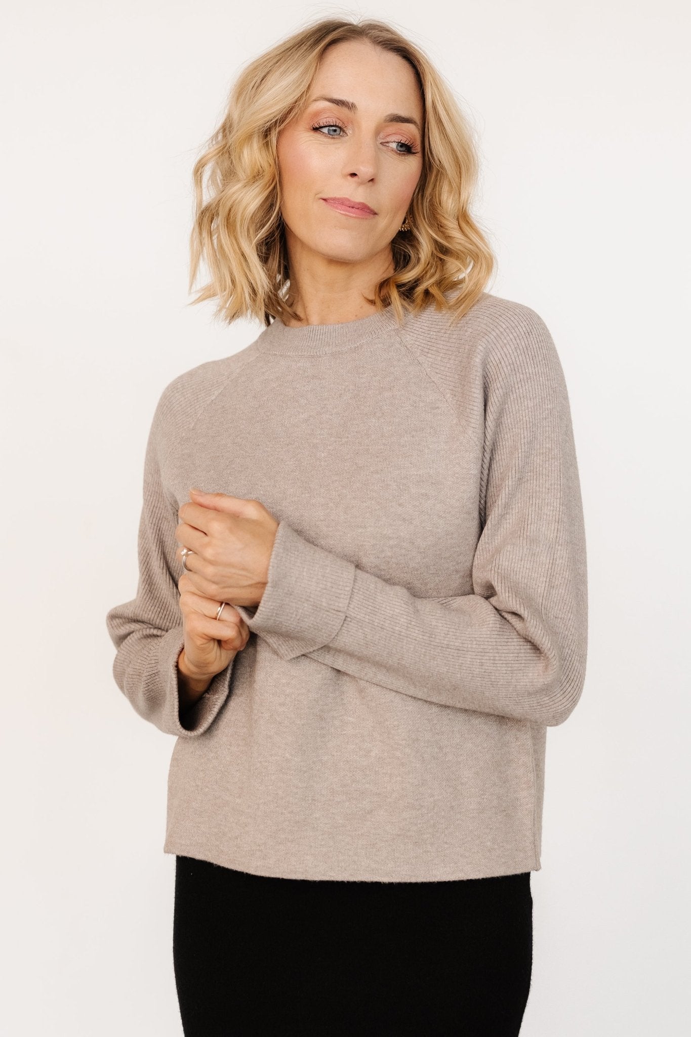 Helena Knit Sweater | Stone