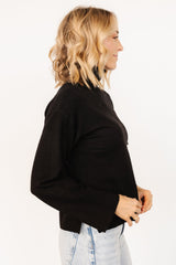 Irene Turtleneck Sweater Top | Black