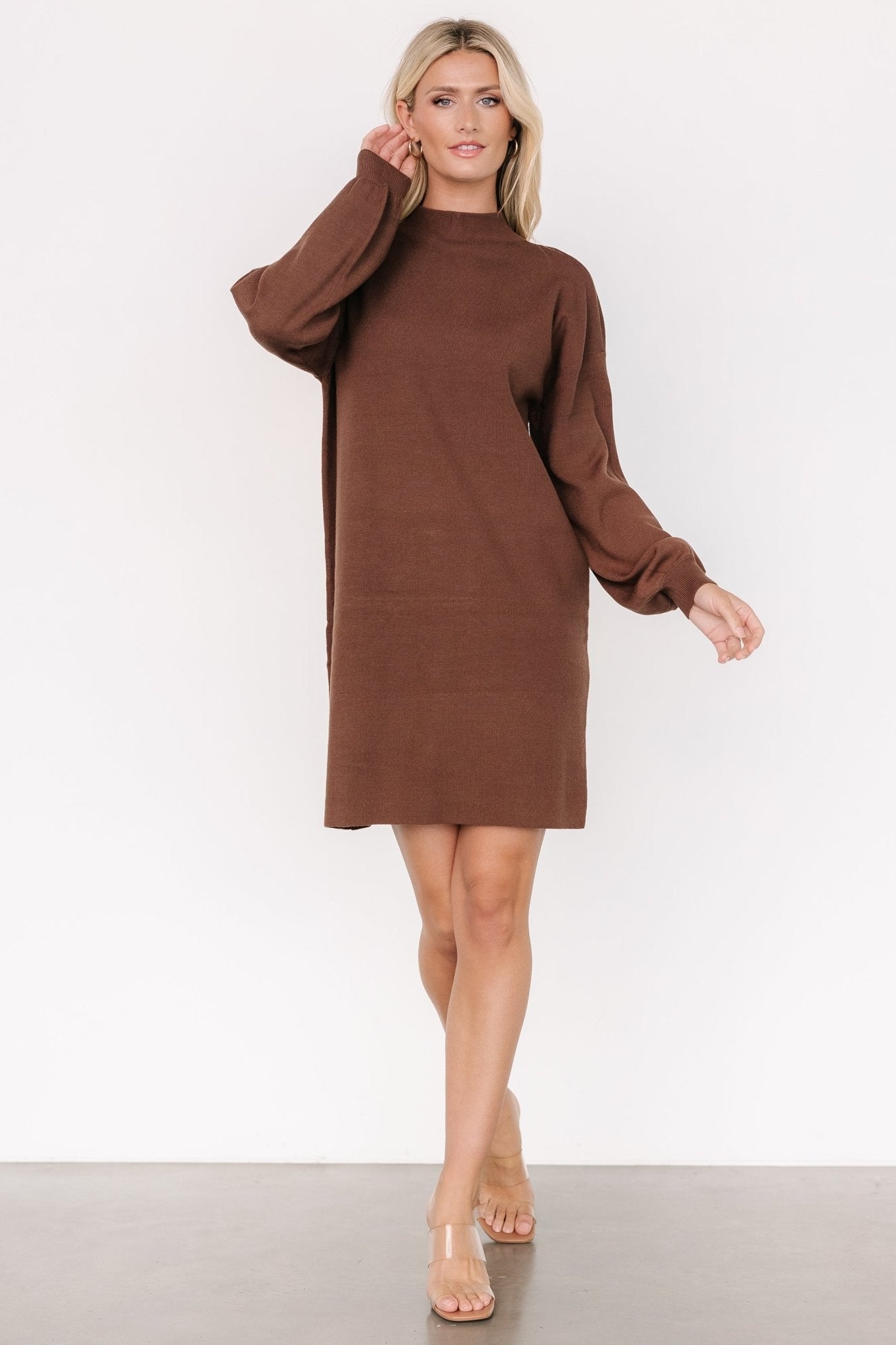 Jennings Sweater Dress | Brown