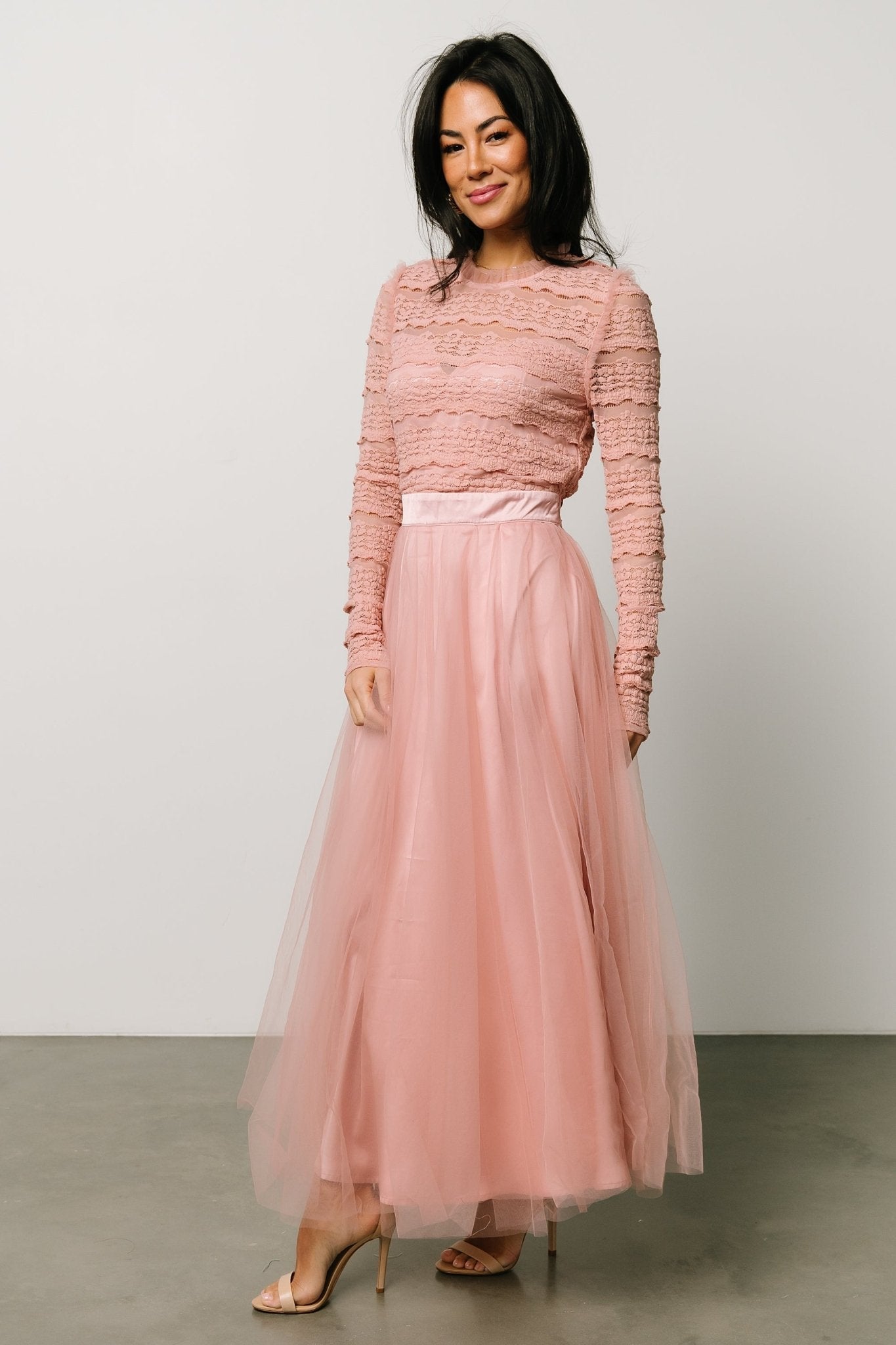 Lonnie Tulle Dress | Blush