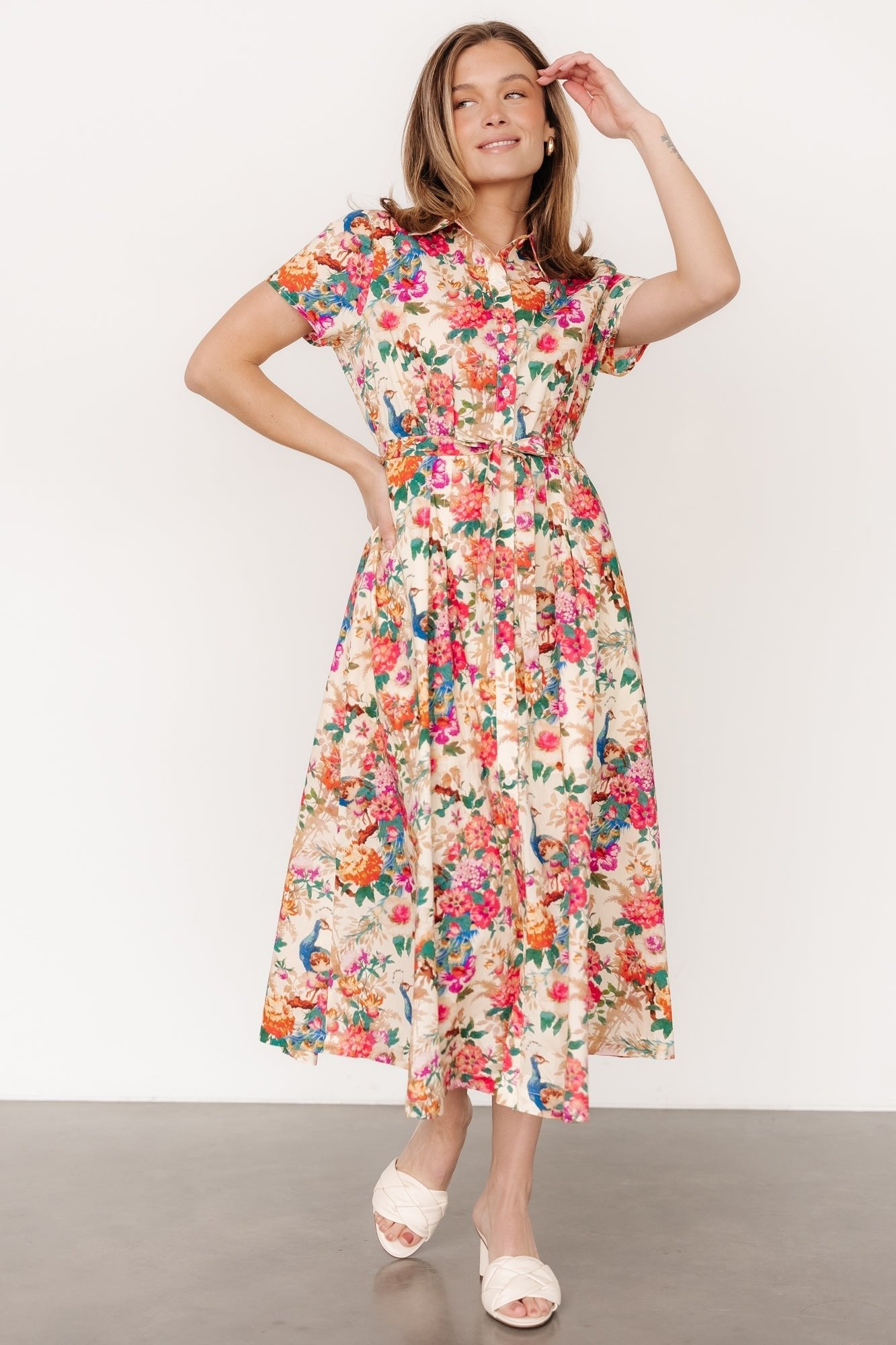 Melia Midi Dress | Multi Print
