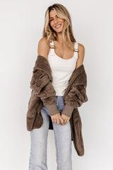 Melrose Teddy Jacket | Brown