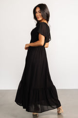 Monica Smocked Dress | Black